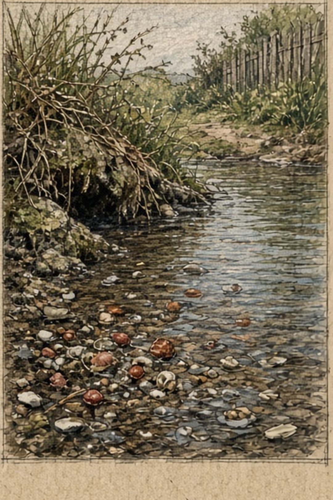 A layered field study of water, shelter, food traces, and human edges