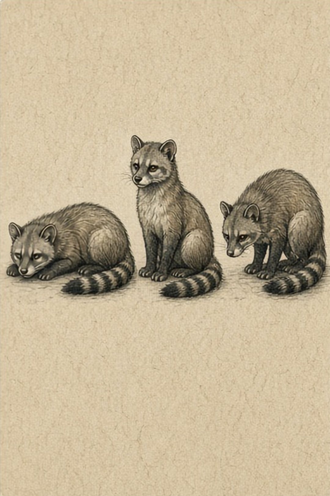 A comparative plate of relaxed, alert, and retreat-ready animal postures
