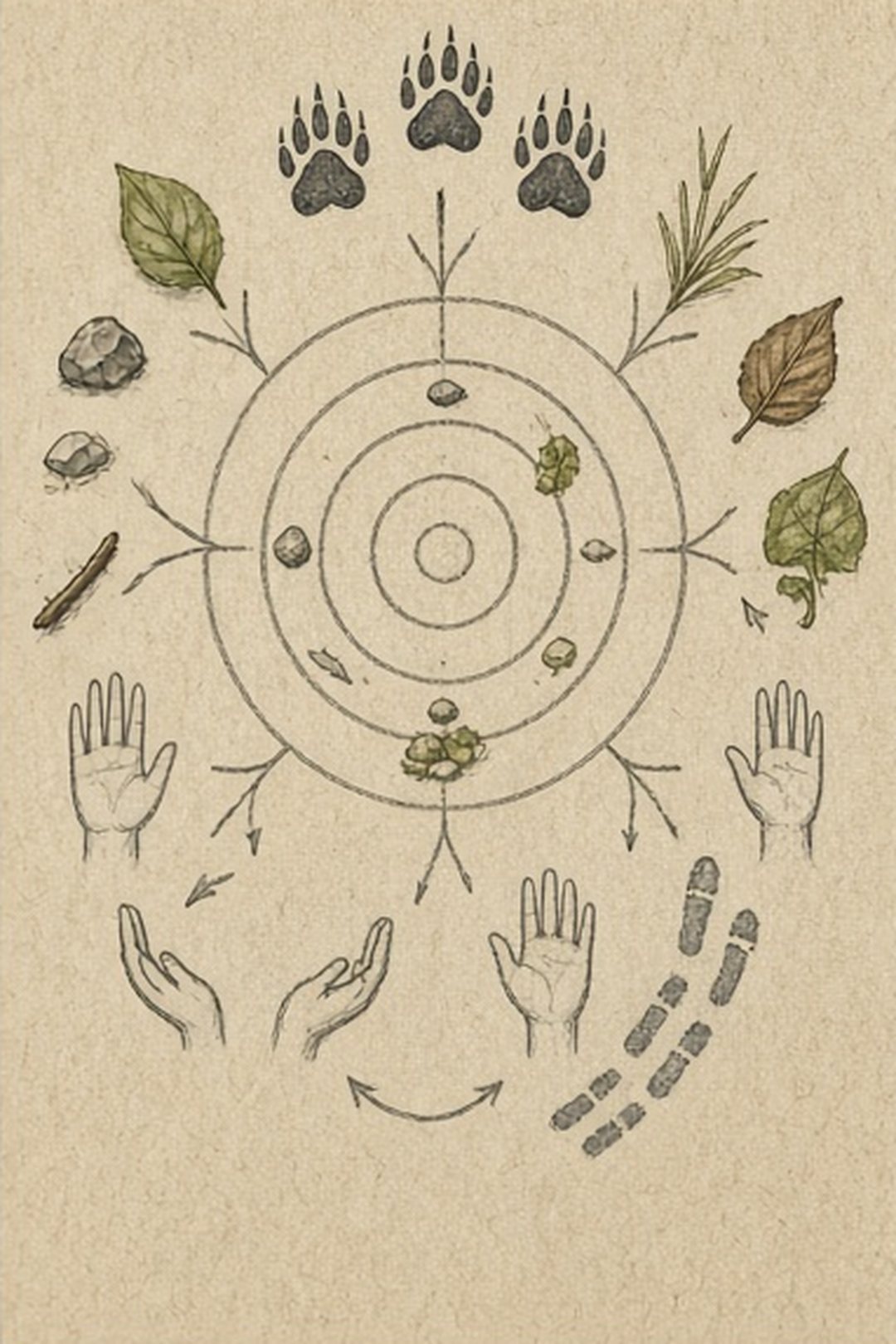 A wordless branching response key made from evidence and action objects