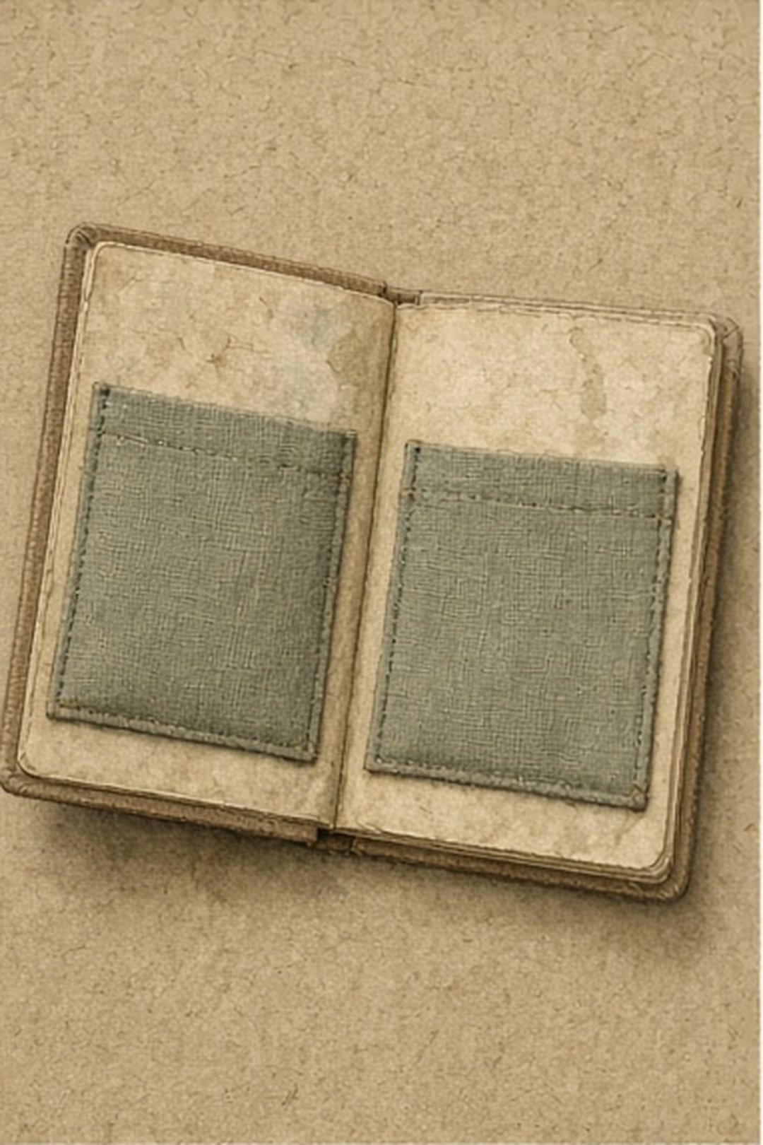 A shared field notebook with separate closed pockets